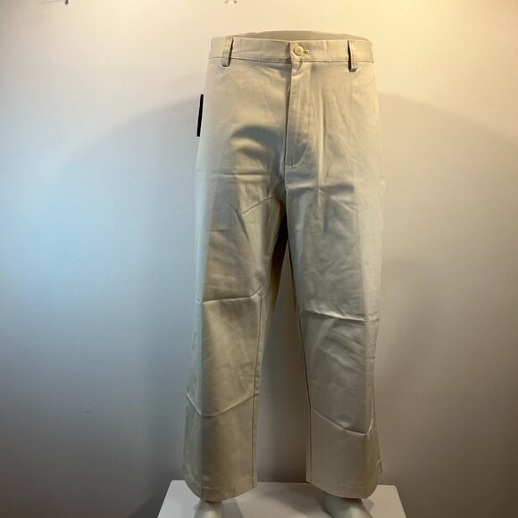 Izod Men's American Chino Pumice Flat Front Metrix Fit Pant -Size 40 x 27.5 -NWT - Picture 2 of 6